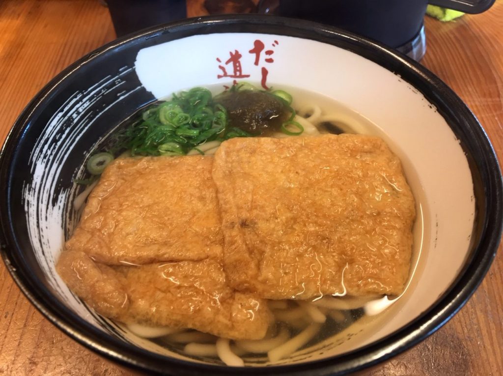 だし道楽うどんきつねうどん