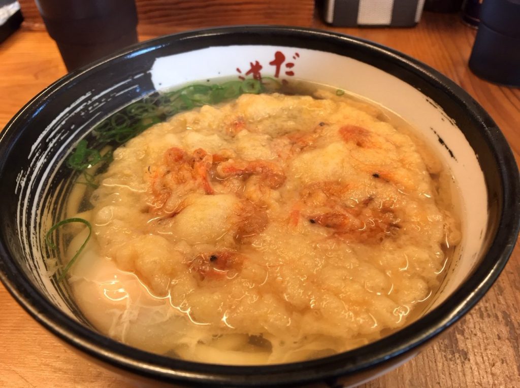 だし道楽うどん天ぷらうどん